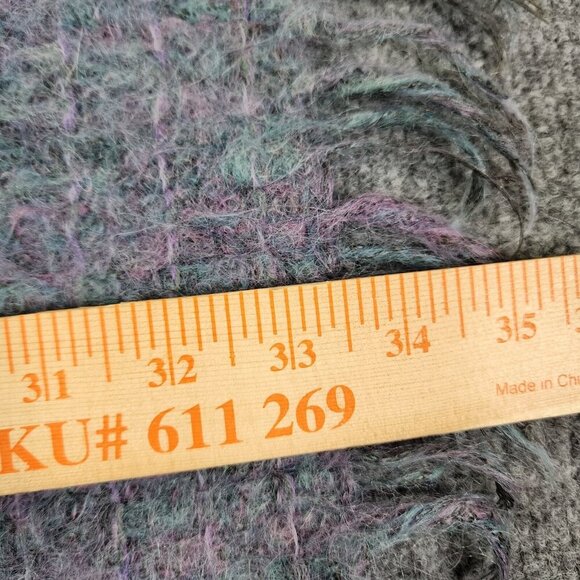 AVOCA Ireland Hand Weavers Pure Wool Throw Lap Blanket 34" X 34"” + Fringe - Picture 5 of 8